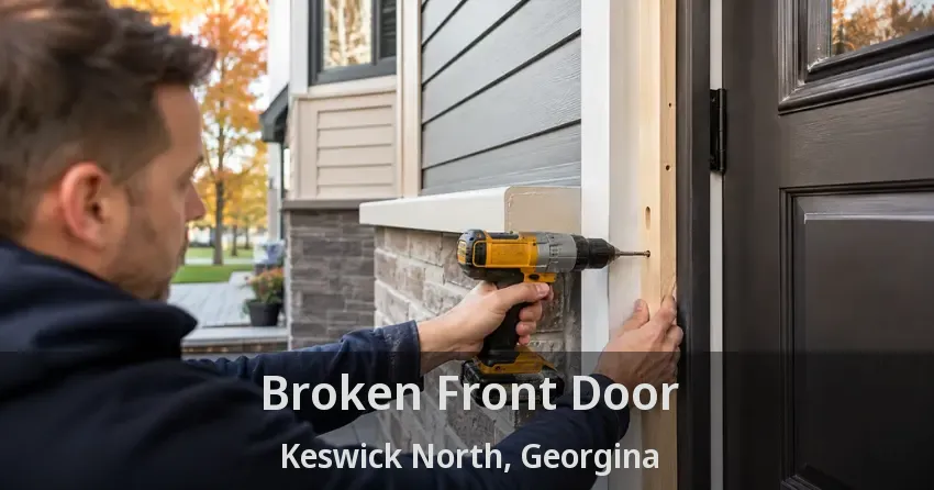 Broken Front Door Keswick North, Georgina - ON