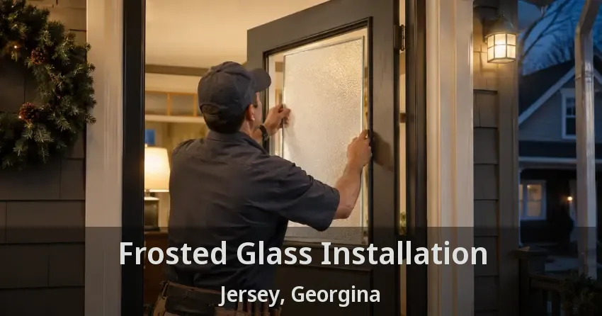 Frosted Glass Installation Jersey, Georgina - ON