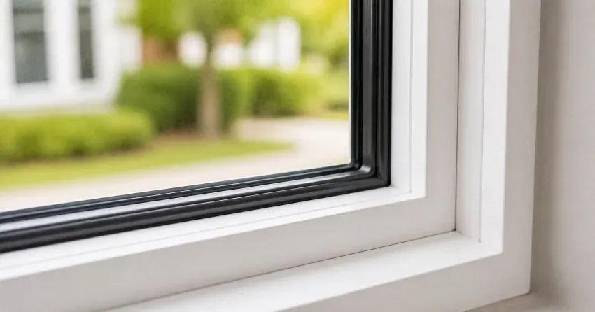 technician repairing window and door hardware in Duclos Point, Georgina home