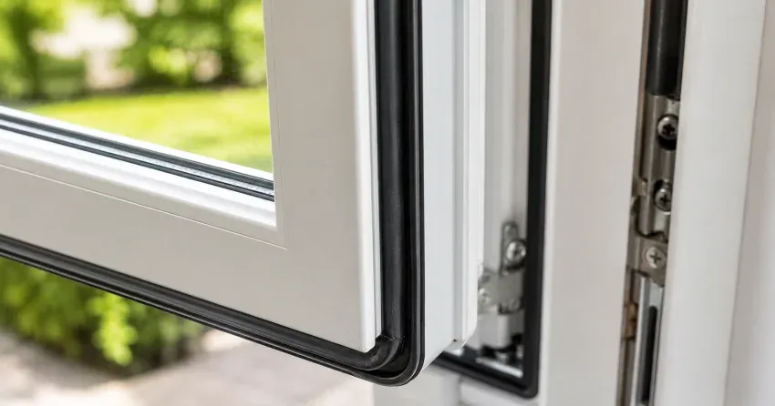 casement window cranked fully open in a Sutton, Georgina home