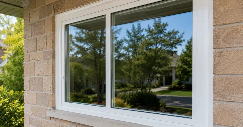 technician installing new insulated glass unit in window frame in Sutton, Georgina