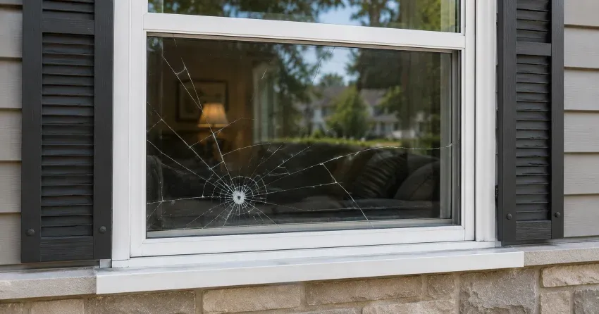 technician measuring window opening for emergency glass replacement Duclos Point, Georgina